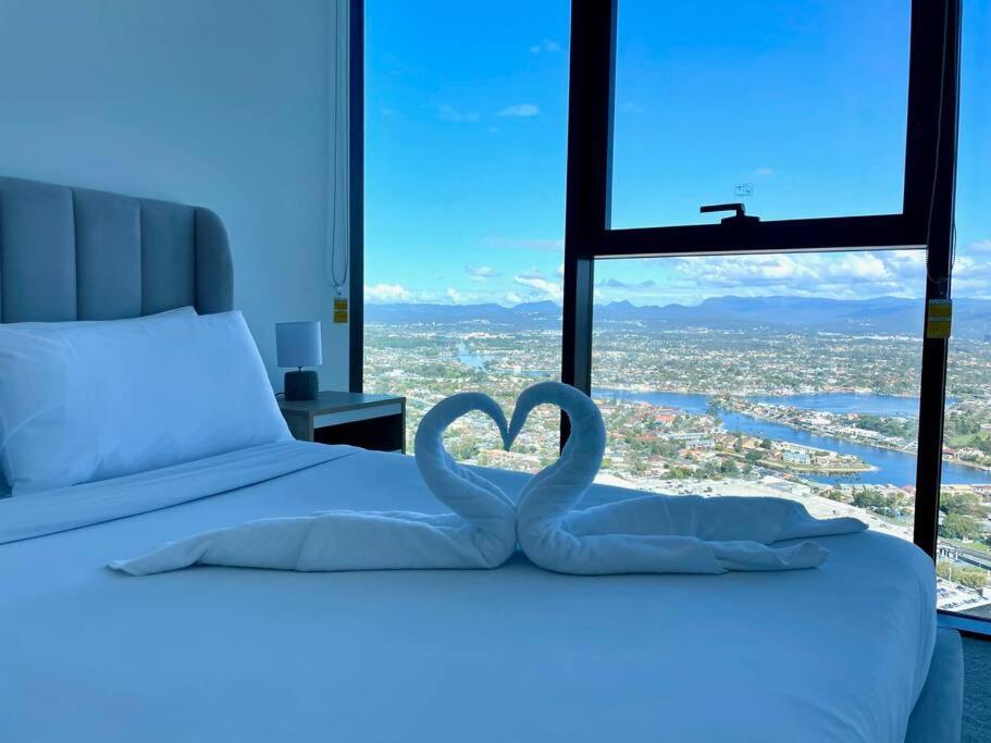 New Impressive 180° River View 1 Bed Apt With Pool 47F Gold Coast Exterior foto